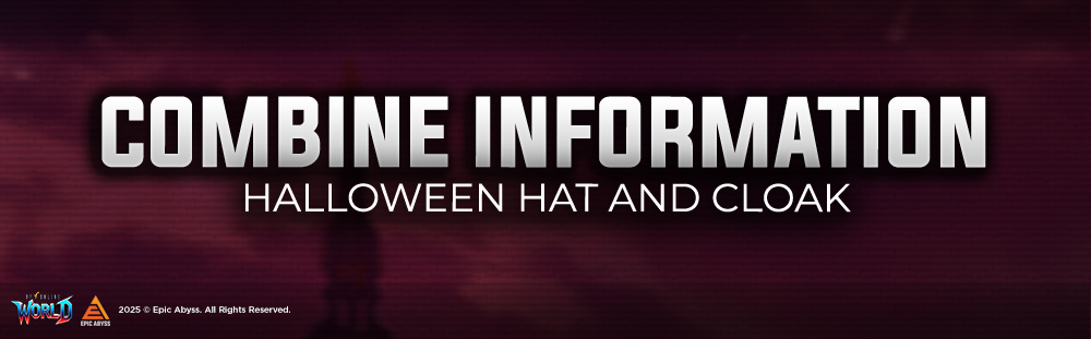 COMBINE INFORMATION - HALLOWEEN HAT AND CLOAK